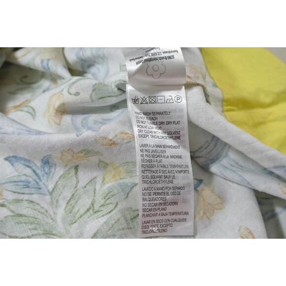 NEW, Farm Rio off-white sicily lenzing ecovero euroflax mini dress Size L #MD808 - Picture 7 of 8